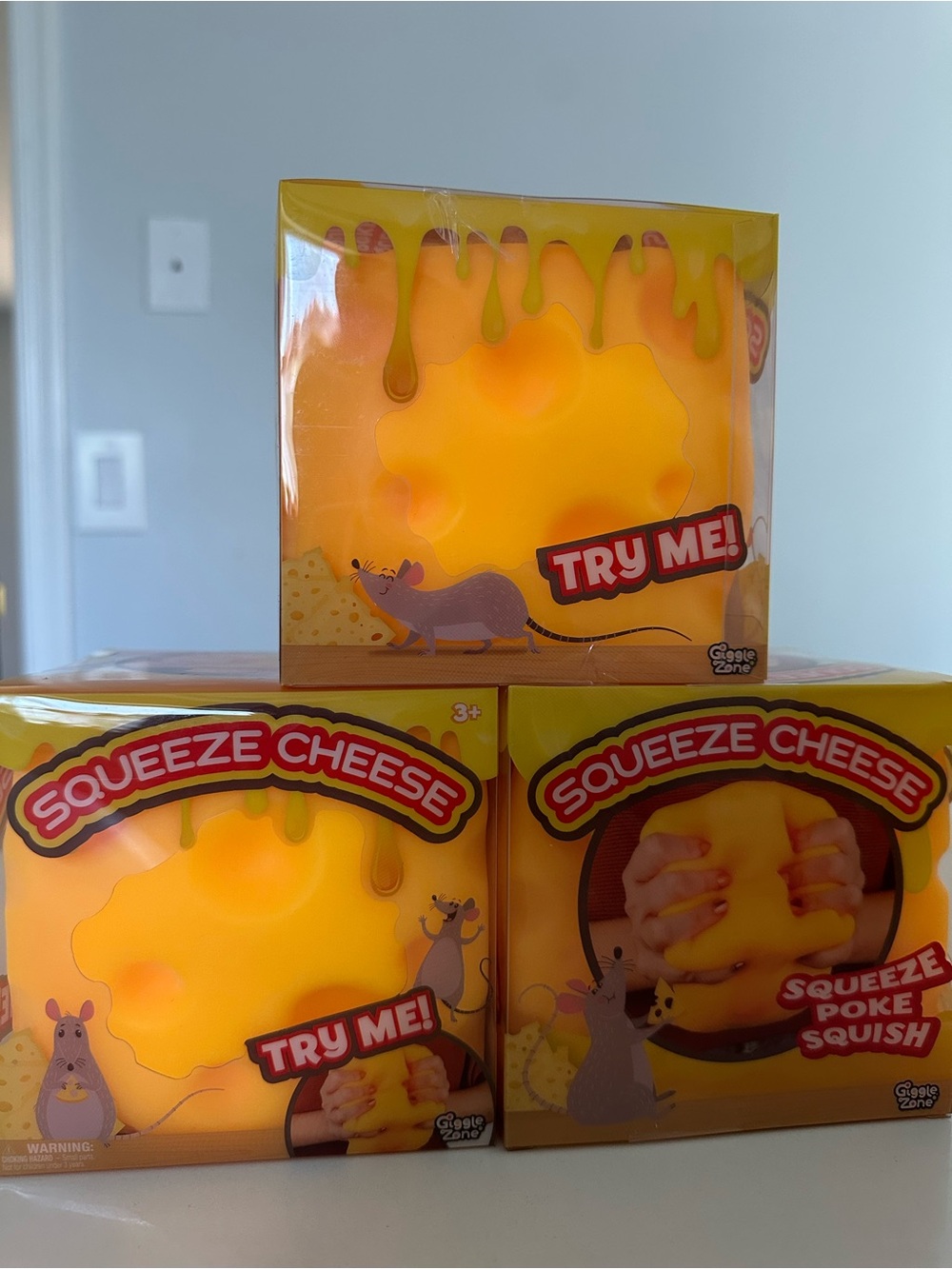 Squeeze Yellow Squeeze Cheese Squishy Toy by Squeeze